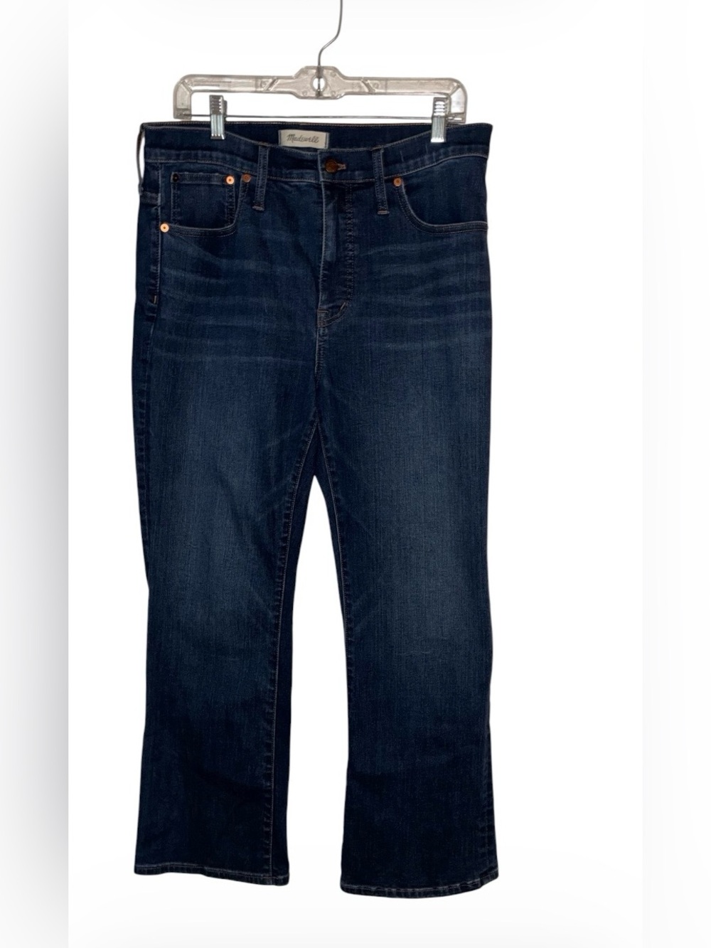 Like New Madewell Cali Demi-Boot jeans in a dark wash Sz 31